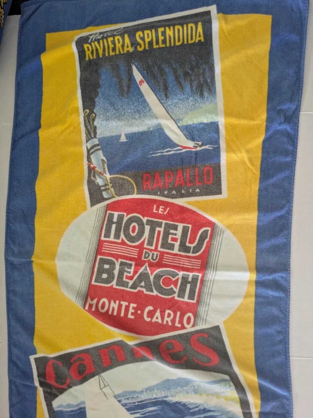 Seven Seas Vintage Beach Towel Retro.
